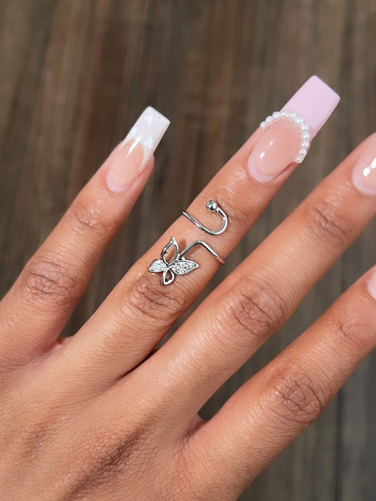Soft Life Butterfly Adjustable Ring
