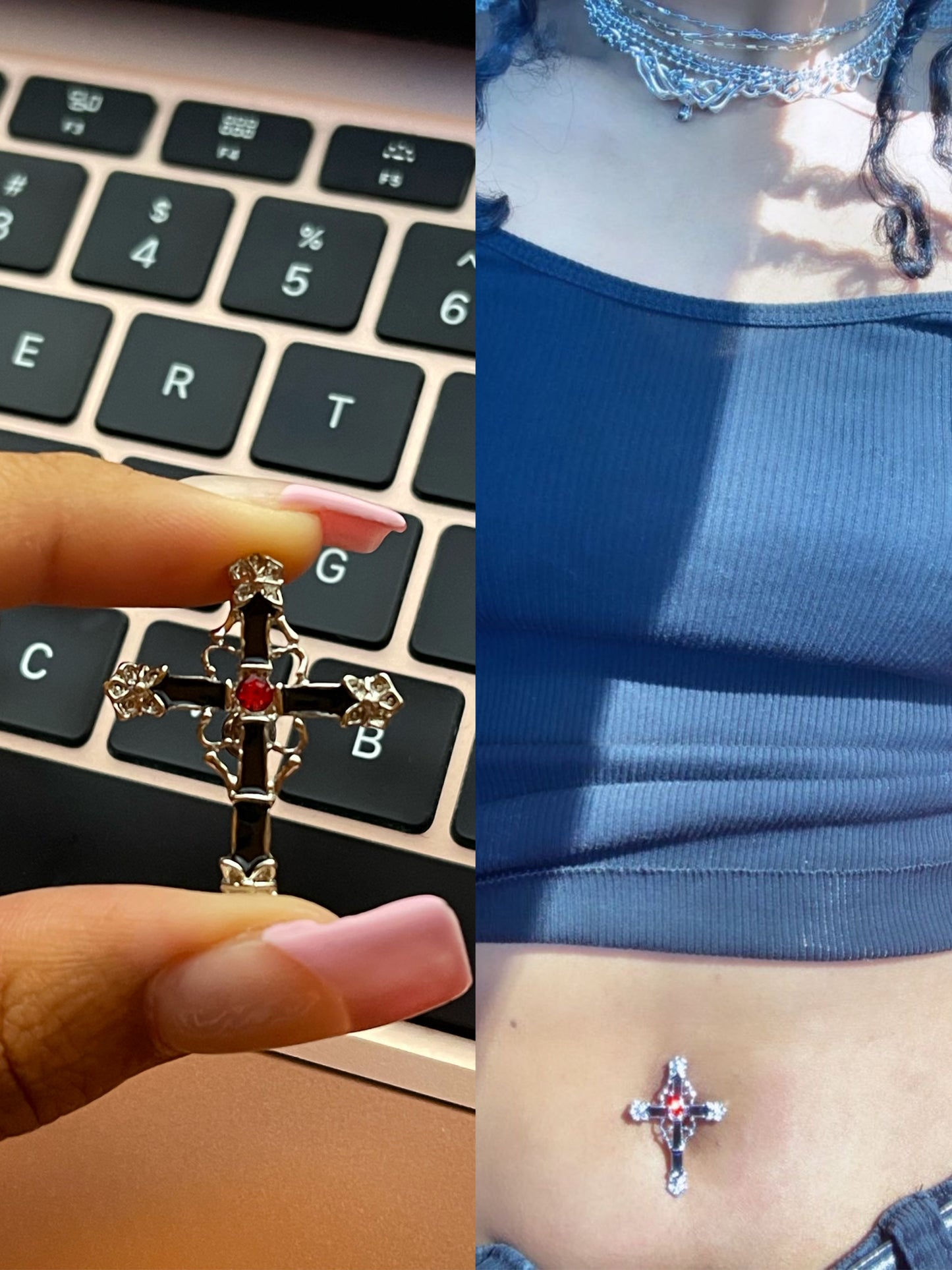 Crushing on Mary Top Down Belly Ring