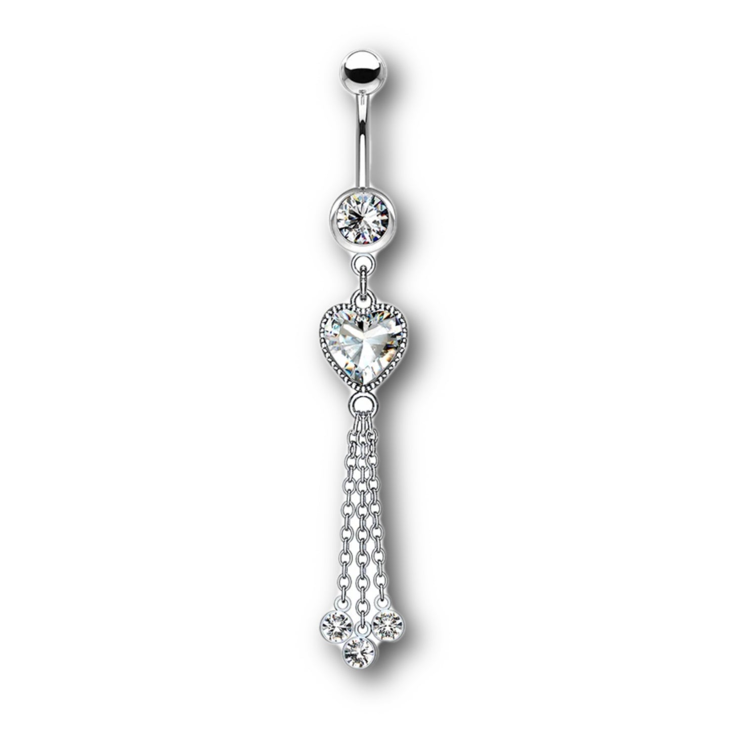 Toria Heart Belly Ring